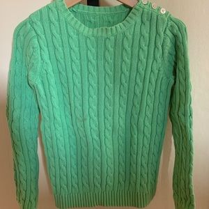 Land’s end green sweater